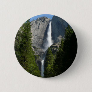 Badge Rond 5 Cm Yosemite Falls II from Yosemite National Park
