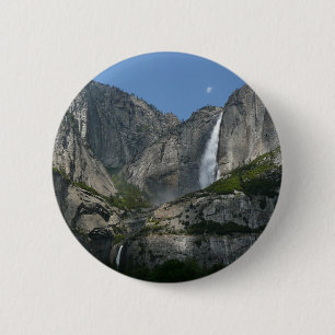 Badge Rond 5 Cm Yosemite Falls III du Parc national de Yosemite