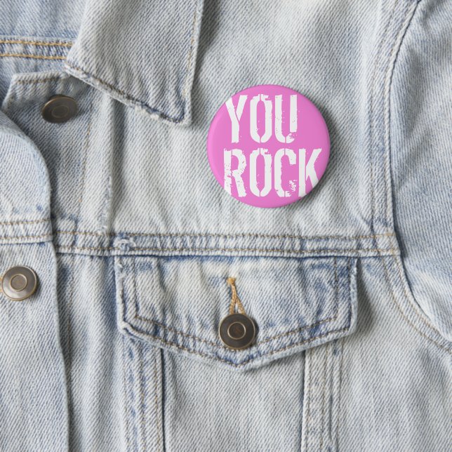 Badge Rond 5 Cm You rock - (En situation)