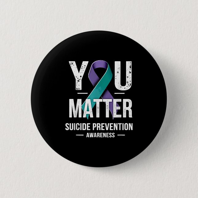 Badge Rond 5 Cm You Suicide Prevention Awareness  (Devant)