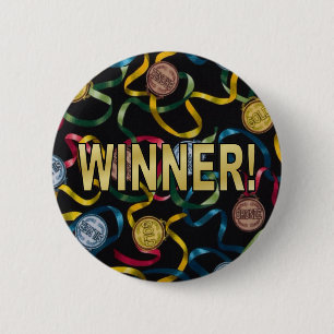 Badge Rond 5 Cm You're a Winner!