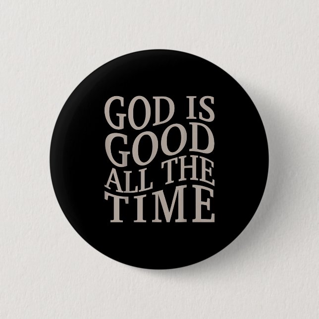 Badge Rond 5 Cm Youth God Is Good Christian Teen Girl Jesus Love Y (Devant)
