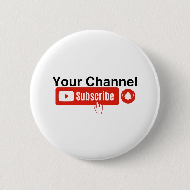 Badge Rond 5 Cm YouTuber (Devant)