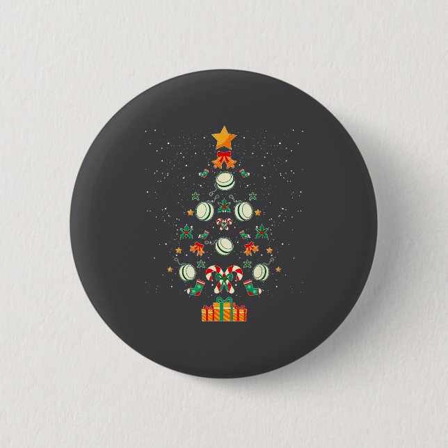 Badge Rond 5 Cm Yoyo Christmas Tree Xmas  (Devant)