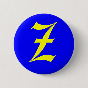 BADGE ROND 5 CM Z - ANCIEN ANGLAIS