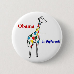 Badge Rond 5 Cm Z Obama, est différent ! Bouton