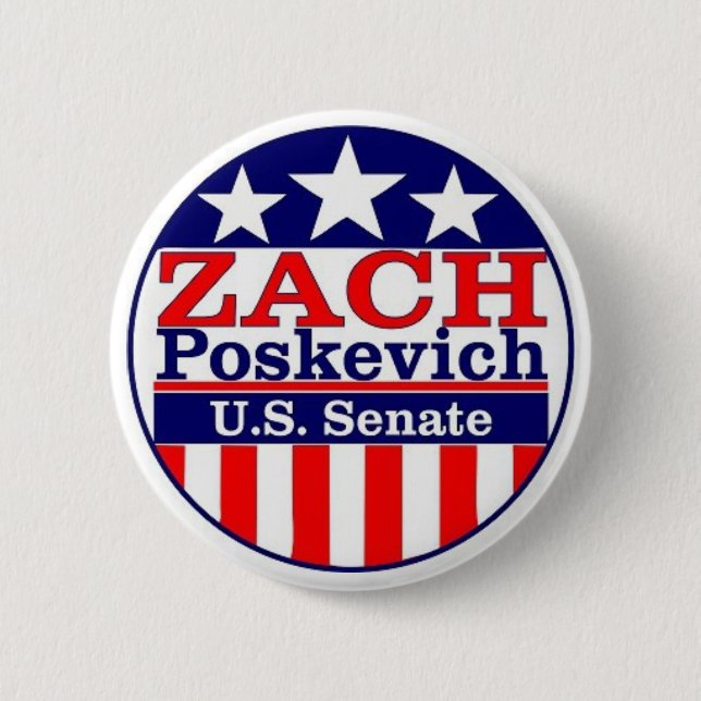 Badge Rond 5 Cm Zach pour le bouton de Sernate (Devant)