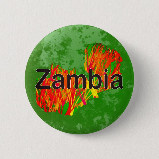 Badge Rond 5 Cm Zambie (Devant)