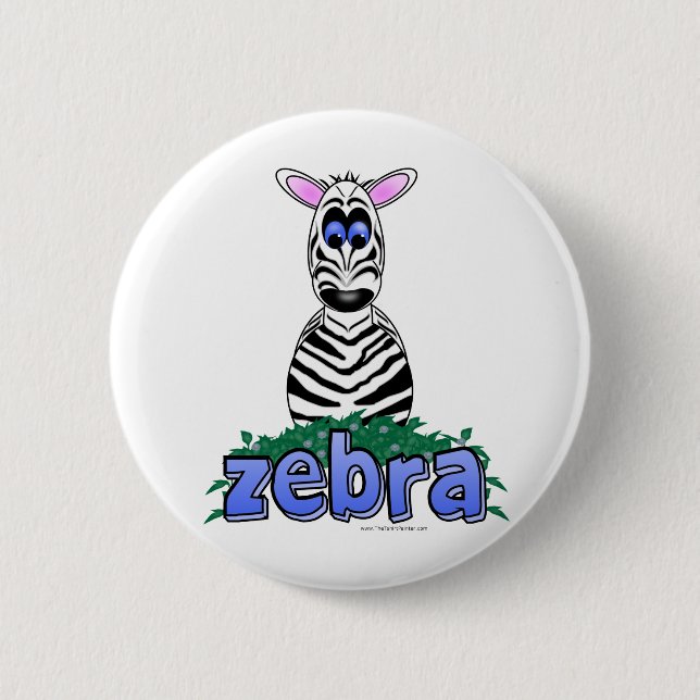 BADGE ROND 5 CM ZEBRA (Devant)