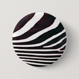 Badge Rond 5 Cm Zebra Black and White Stripes Imprimer