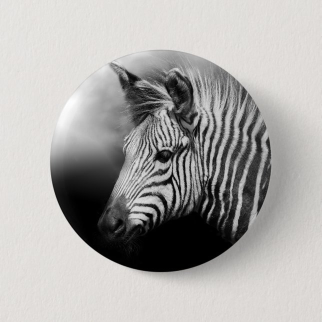 Badge Rond 5 Cm Zebra Foal (Devant)