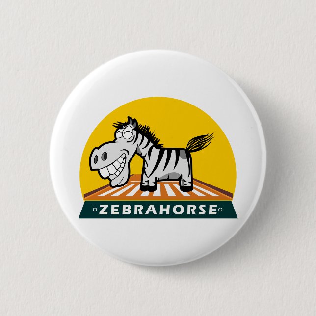 Badge Rond 5 Cm Zebra Hores (Devant)