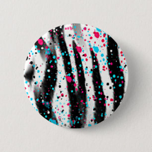 Badge Rond 5 Cm Zèbre