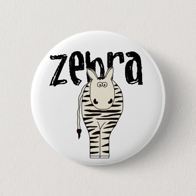 BADGE ROND 5 CM ZÈBRE (Devant)