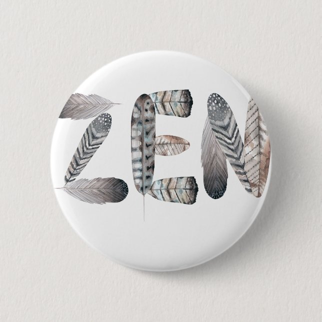 Badge Rond 5 Cm Zen (Devant)