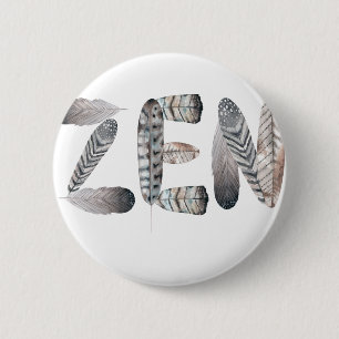 Badge Rond 5 Cm Zen