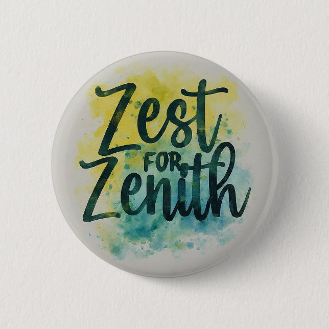 Badge Rond 5 Cm Zest pour Zénith (Devant)