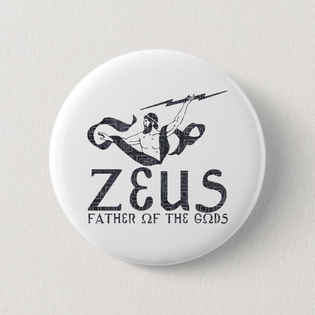 Badge Rond 5 Cm Zeus (Devant)