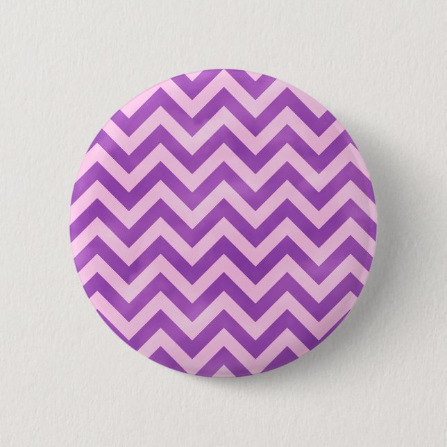 Badge Rond 5 Cm Zigzag rose et violet (Devant)