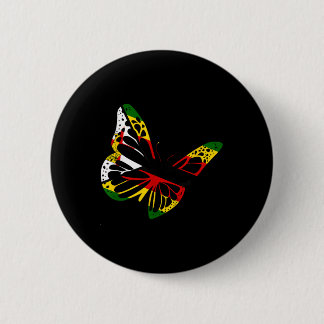 Badge Rond 5 Cm Zimbabwe Roots Butterfly Zimbabwe Drapeau Zimbabwe