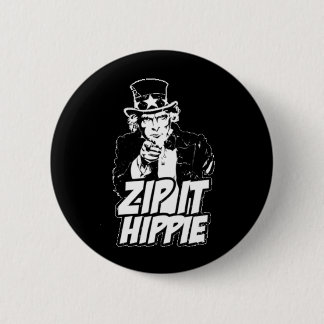 Badge Rond 5 Cm Zip It Hippie
