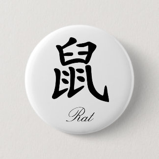 Badge Rond 5 Cm Zodiaque chinois - rat