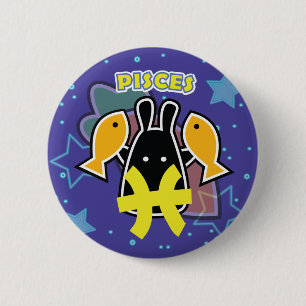 BADGE ROND 5 CM ZODIAQUE - POISSONS