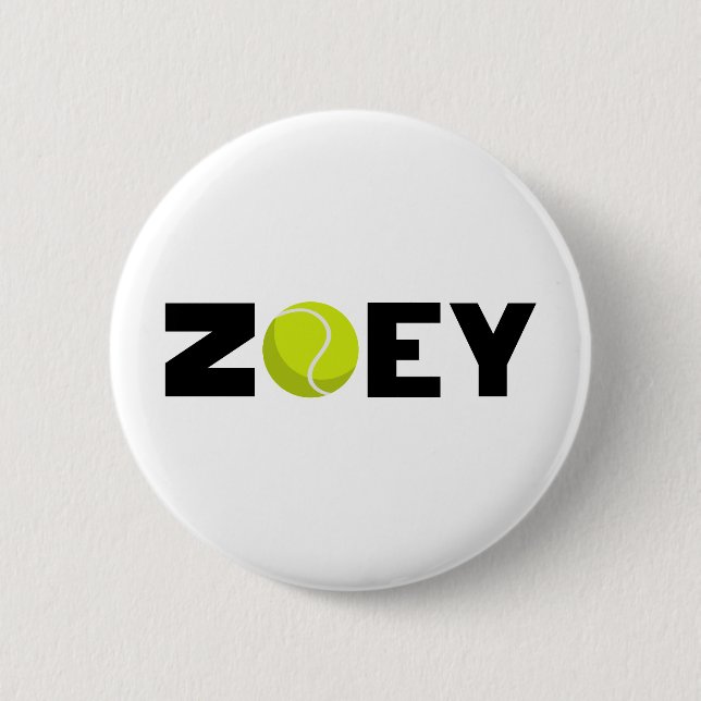 Badge Rond 5 Cm Zoey Tennis (Devant)