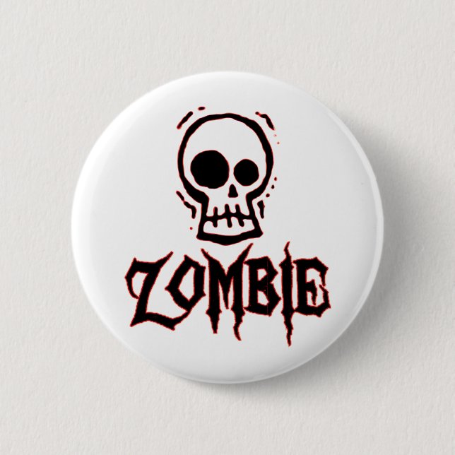Badge Rond 5 Cm Zombi (Devant)