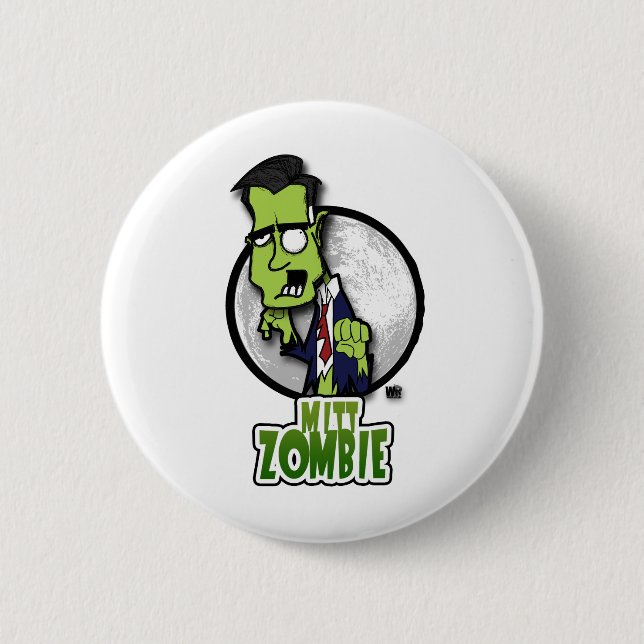 Badge Rond 5 Cm Zombi de gant (Devant)