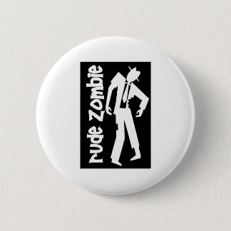 Badge Rond 5 Cm Zombi grossier de garçon