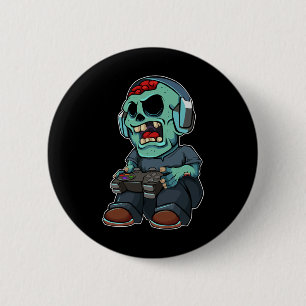 Badge Rond 5 Cm Zombie Lazy Halloween Costume amusant Jeu vidéo g