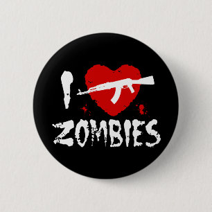 Badge Rond 5 Cm Zombies