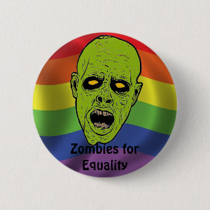 Badge Rond 5 Cm Zombis pour le bouton d'égalité