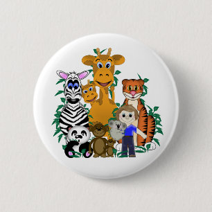 Badge Rond 5 Cm ZOO Boy
