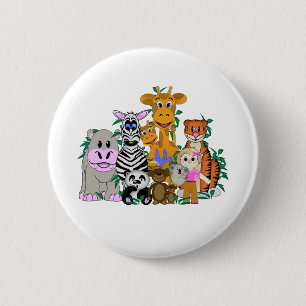 Badge Rond 5 Cm ZOO Girl