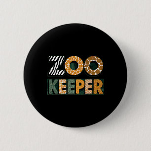 Badge Rond 5 Cm Zoo Keeper Costume Adulte Halloween Party Safari Z