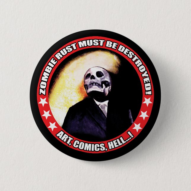 Badge Rond 5 Cm ZRMBD ! Version de bouton (Devant)