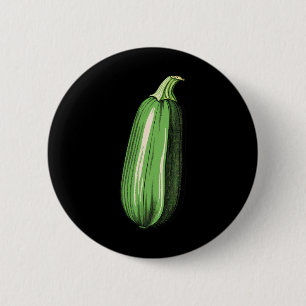 Badge Rond 5 Cm Zucchini Lazy Easy Funny Matching Halloween Costum