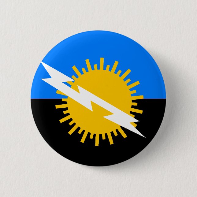 Badge Rond 5 Cm Zulia, drapeau du Venezuela (Devant)