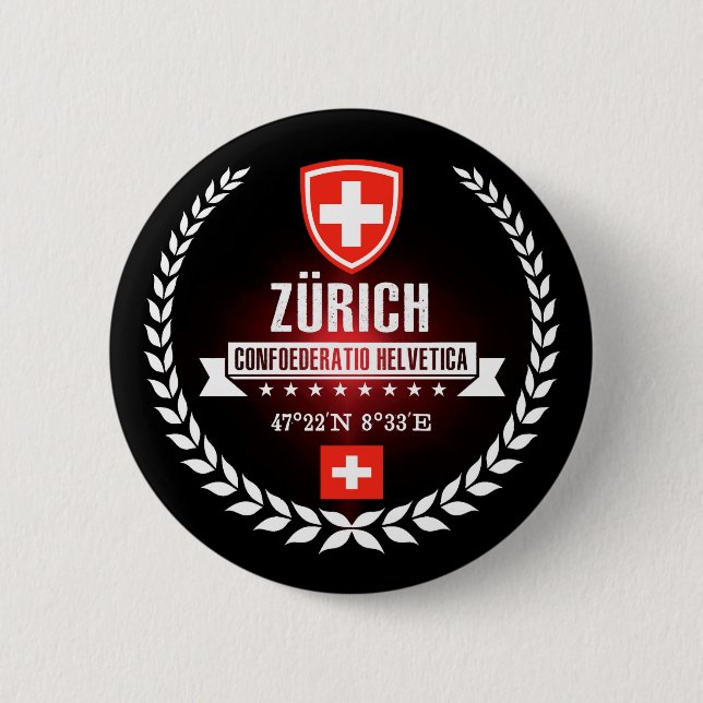 Badge Rond 5 Cm Zurich (Devant)