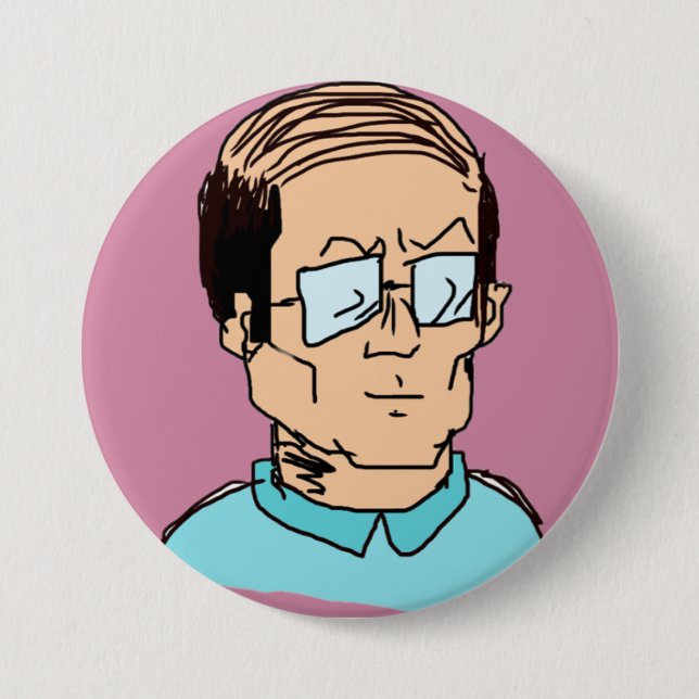 BADGE ROND 7,6 CM はげ (Devant)