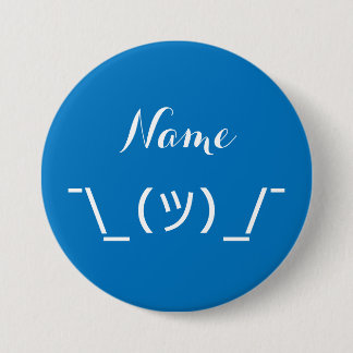 Badge Rond 7,6 Cm ¯ \ _(ツ) _/¯ gesticulant le bouton