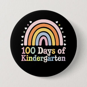 Badge Rond 7,6 Cm 100e jour d'école maternelle enseignant enfants 10