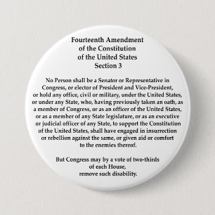 Badge Rond 7,6 Cm 14e amendement Section 3