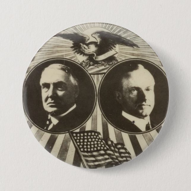 Badge Rond 7,6 Cm 1920 Harding/Coolidge repro (Devant)