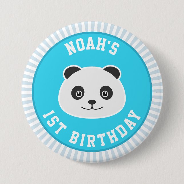 Badge Rond 7,6 Cm 1er anniversaire (Devant)