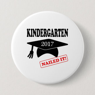Badge Rond 7,6 Cm 2017 La maternelle L'A Cloué