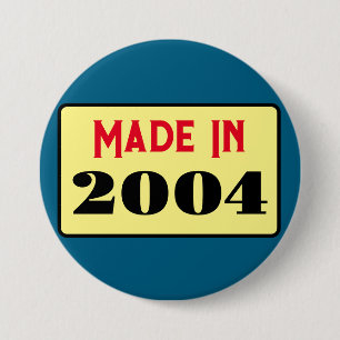Badge Rond 7,6 Cm 21e fête d'anniversaire née 2004 21 pin