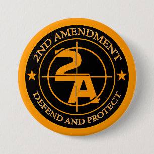 Badge Rond 7,6 Cm 2ème Amendement 3